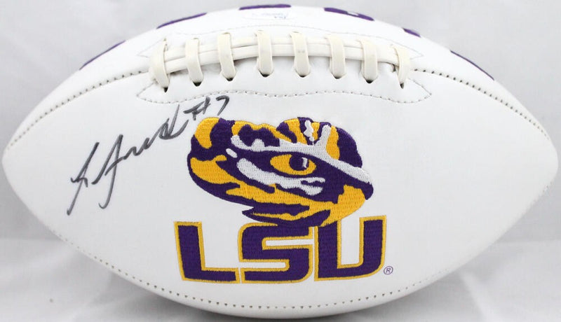 Leonard Fournette Signed LSU Tigers Logo Football
