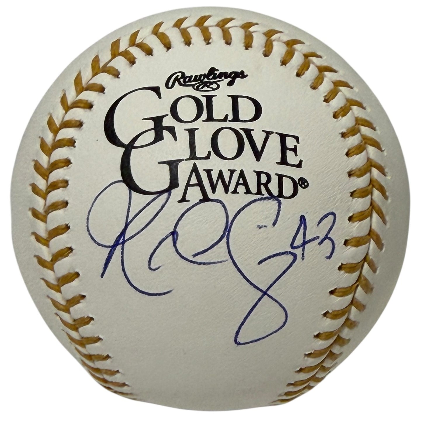 R.A. Dickey Autographed Rawlings Gold Glove Logo Baseball (JSA COA)