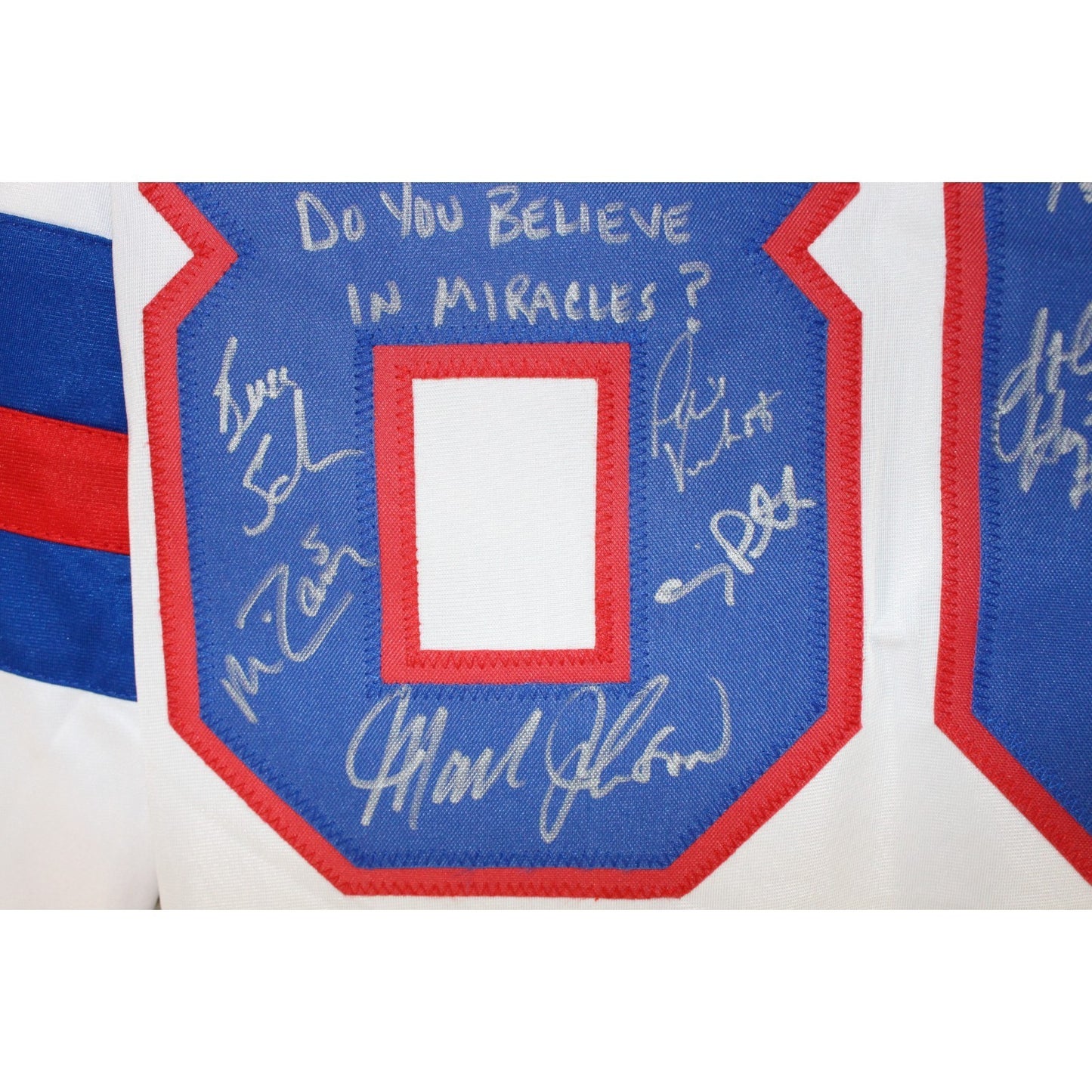 1980 USA "Miracle on Ice" Team Multi-Signed White Hockey Jersey (18 Sigs)