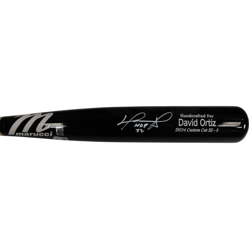 David Ortiz Signed Boston Red Sox Marucci Game Model Bat HOF Inscription