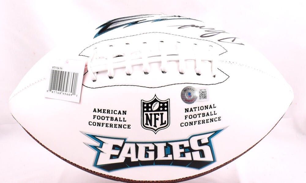 D'Andre Swift Autographed Philadelphia Eagles Logo Football