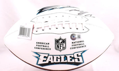D'Andre Swift Autographed Philadelphia Eagles Logo Football