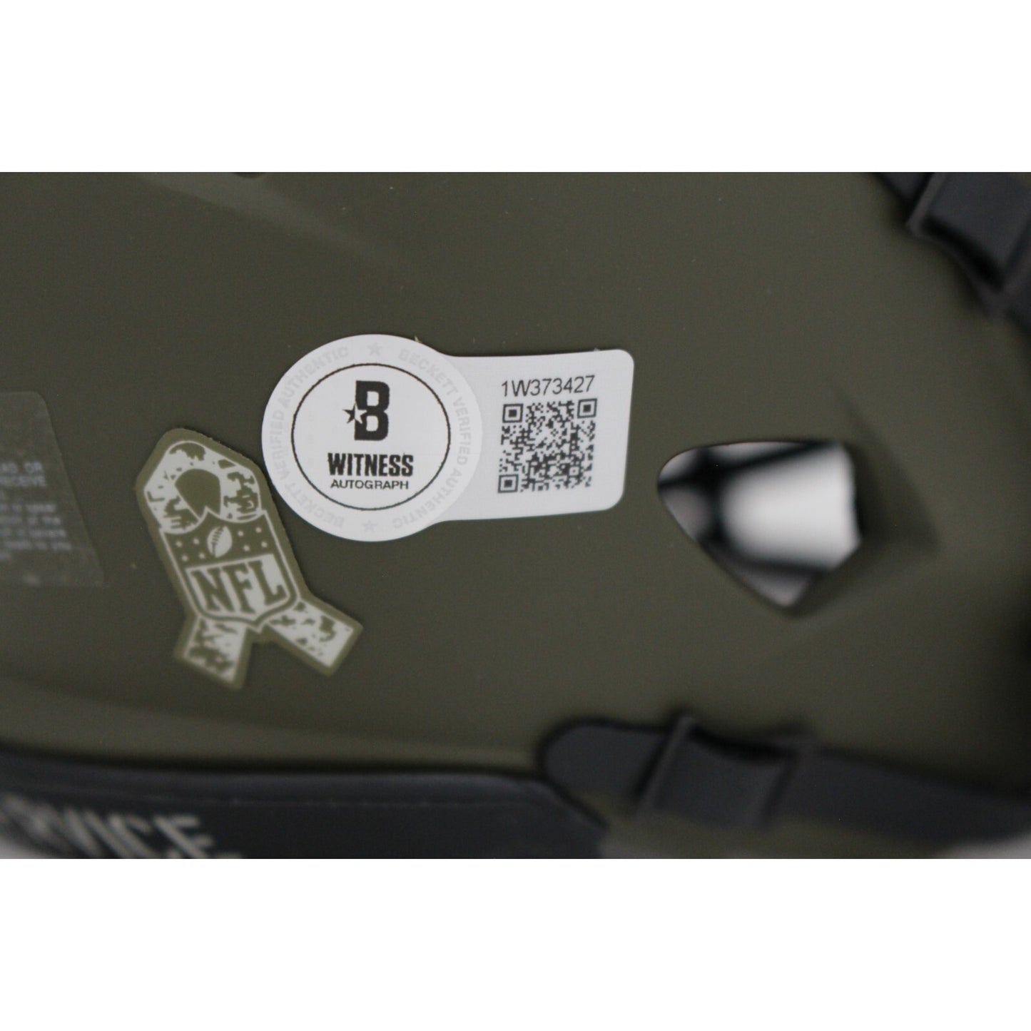 Richard Seymour Signed New England Patriots 2022 Salute to Service Mini Helmet