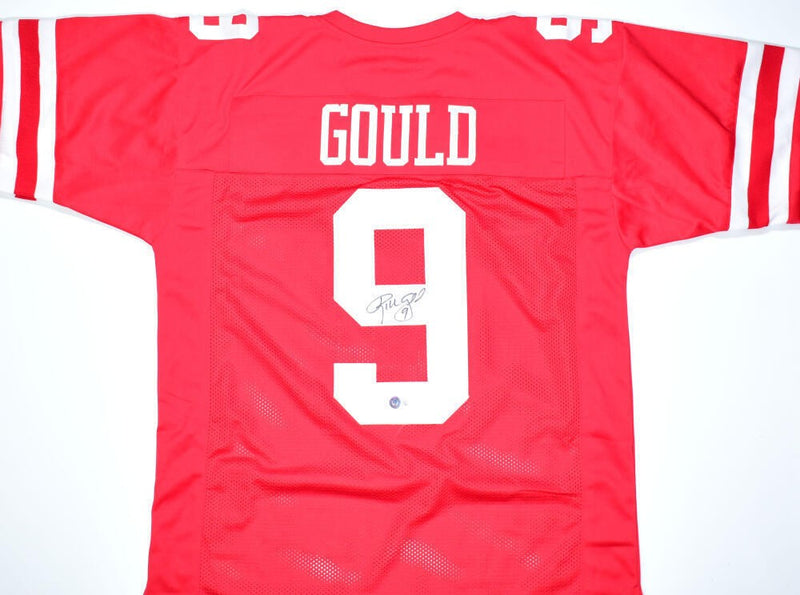 Robbie Gould Autographed San Francisco 49ers Red Custom Jersey
