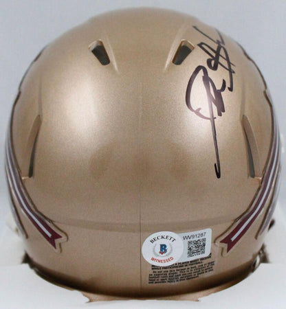 Deion Sanders Signed Florida State Seminoles Speed Mini Helmet