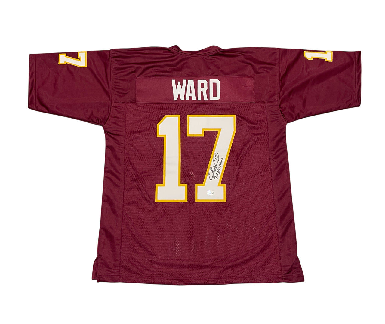 Charlie Ward Signed Florida State Custom Jersey (93 Heisman) BAS COA