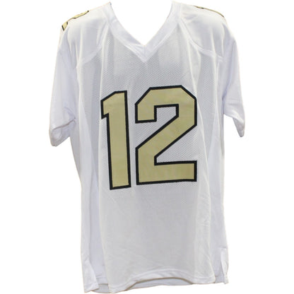 Travis Hunter Autographed College Style White Jersey