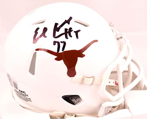 Earl Campbell Signed Texas Longhorns Black Speed Mini Helmet