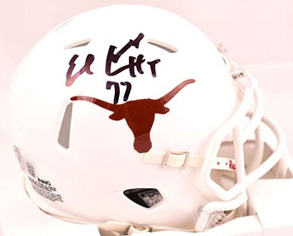 Earl Campbell Signed Texas Longhorns Black Speed Mini Helmet