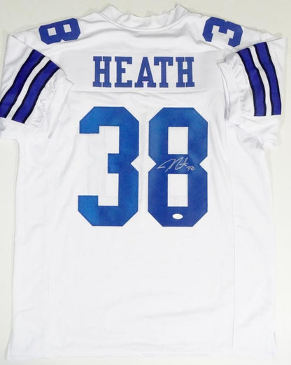 Jeff Heath Autographed White Custom Jersey