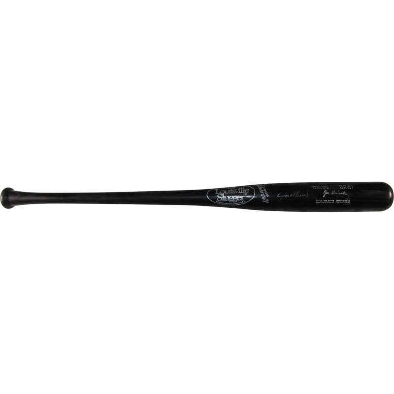 Joe Girardi Autographed Colorado Rockies Game Used Broken Bat
