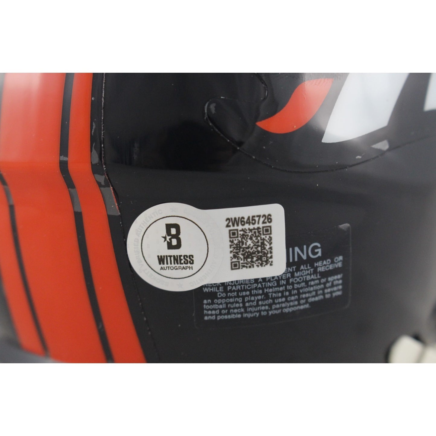 Shannon Sharpe Denver Broncos Autographed Throwback Speed Mini Helmet