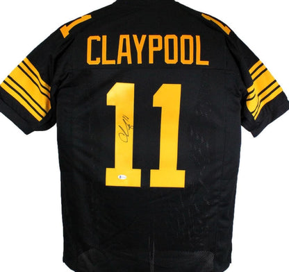 Chase Claypool Autographed Pittsburgh Steelers Black Color Rush Jersey