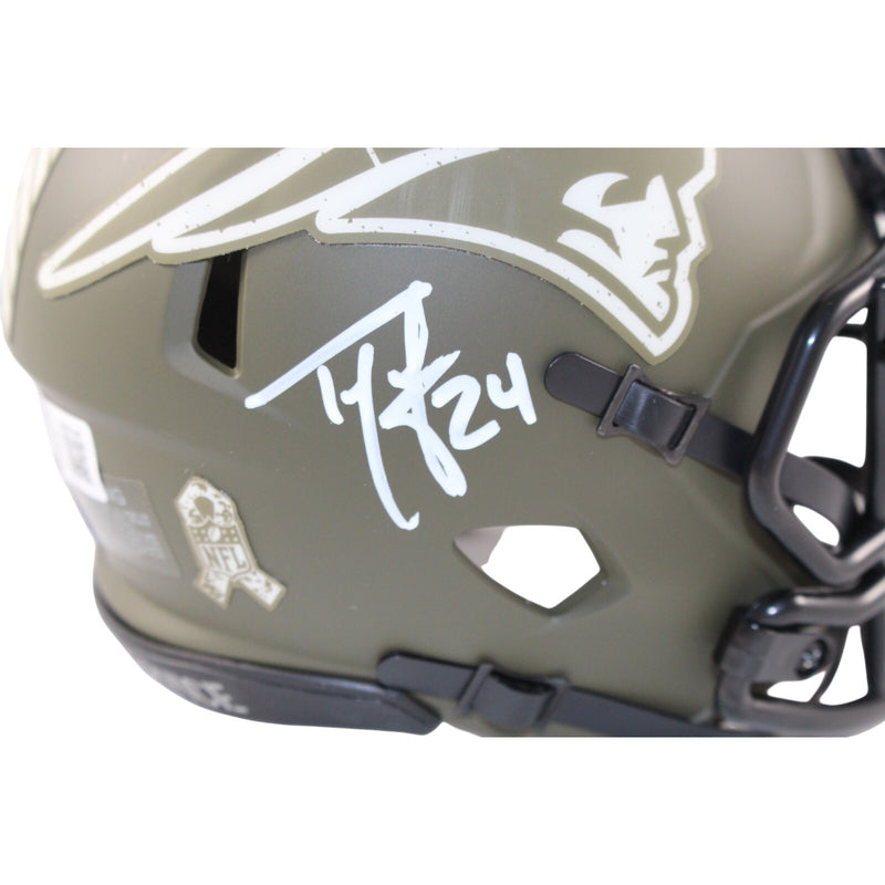 Ty Law New England Patriots 2022 Salute To Service Mini Helmet