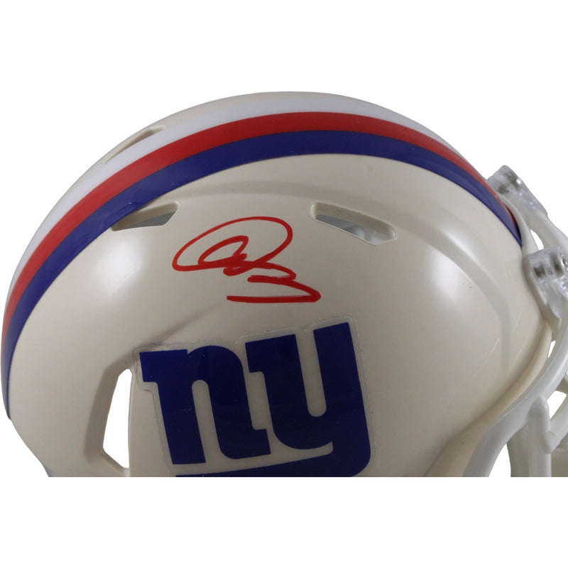Abdul Carter Autographed New York Giants Retro Mini Helmet