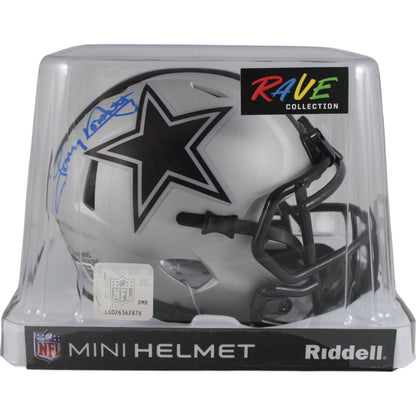 Tony Dorsett Dallas Cowboys Rave Mini Helmet Autographed