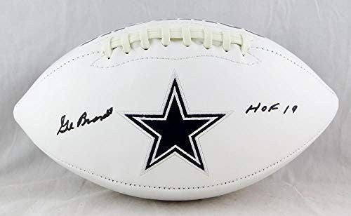 Gil Brandt Signed Dallas Cowboys Logo Football (HOF Inscription)