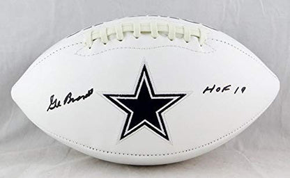 Gil Brandt Signed Dallas Cowboys Logo Football (HOF Inscription)