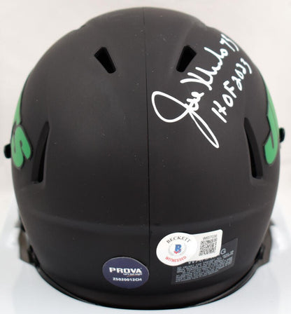 Joe Klecko Signed New York Jets Eclipse Speed Mini Helmet HOF 2023
