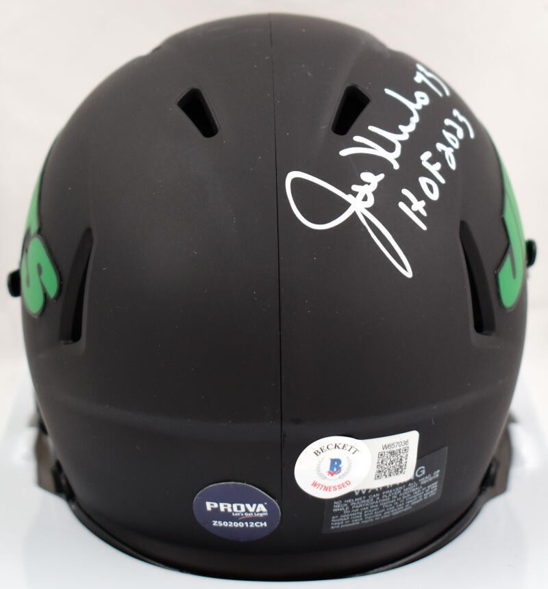 Joe Klecko Signed New York Jets Eclipse Speed Mini Helmet HOF 2023