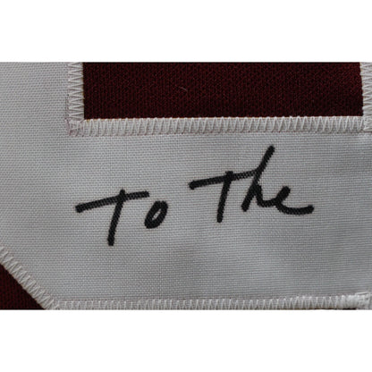 Dave Robinson Signed Custom Maroon Jersey with 3 Inscriptions (JSA)
