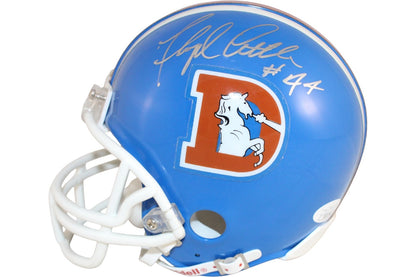 Floyd Little Signed Denver Broncos Throwback Mini Helmet (VSR4)