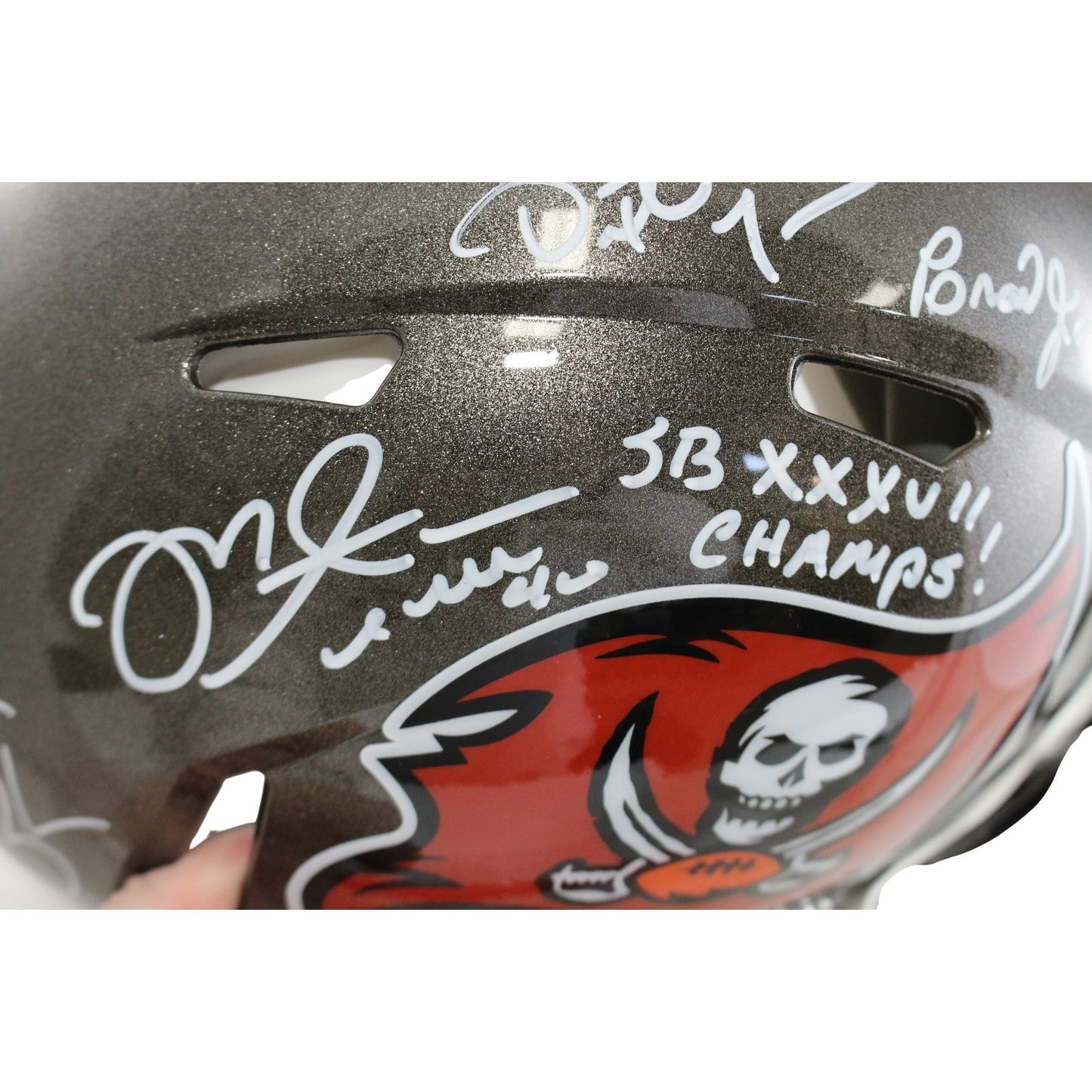 Derrick Brooks & Multi-Signed Buccaneers SB 37 Authentic Full Size Helmet