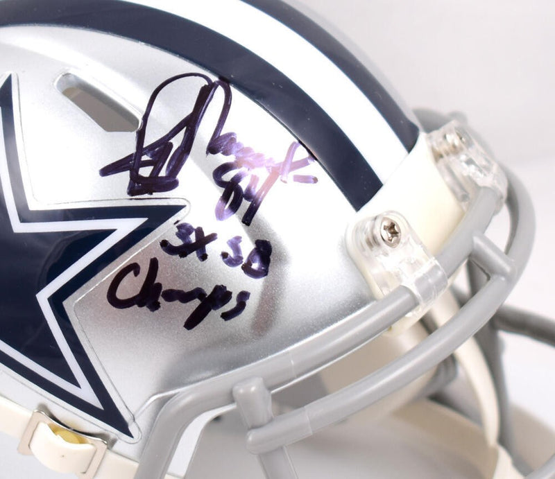 Jay Novacek Signed Dallas Cowboys Mini Helmet (3x SB Champs)