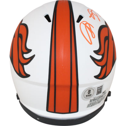 Shannon Sharpe Denver Broncos Autographed Lunar Mini Helmet