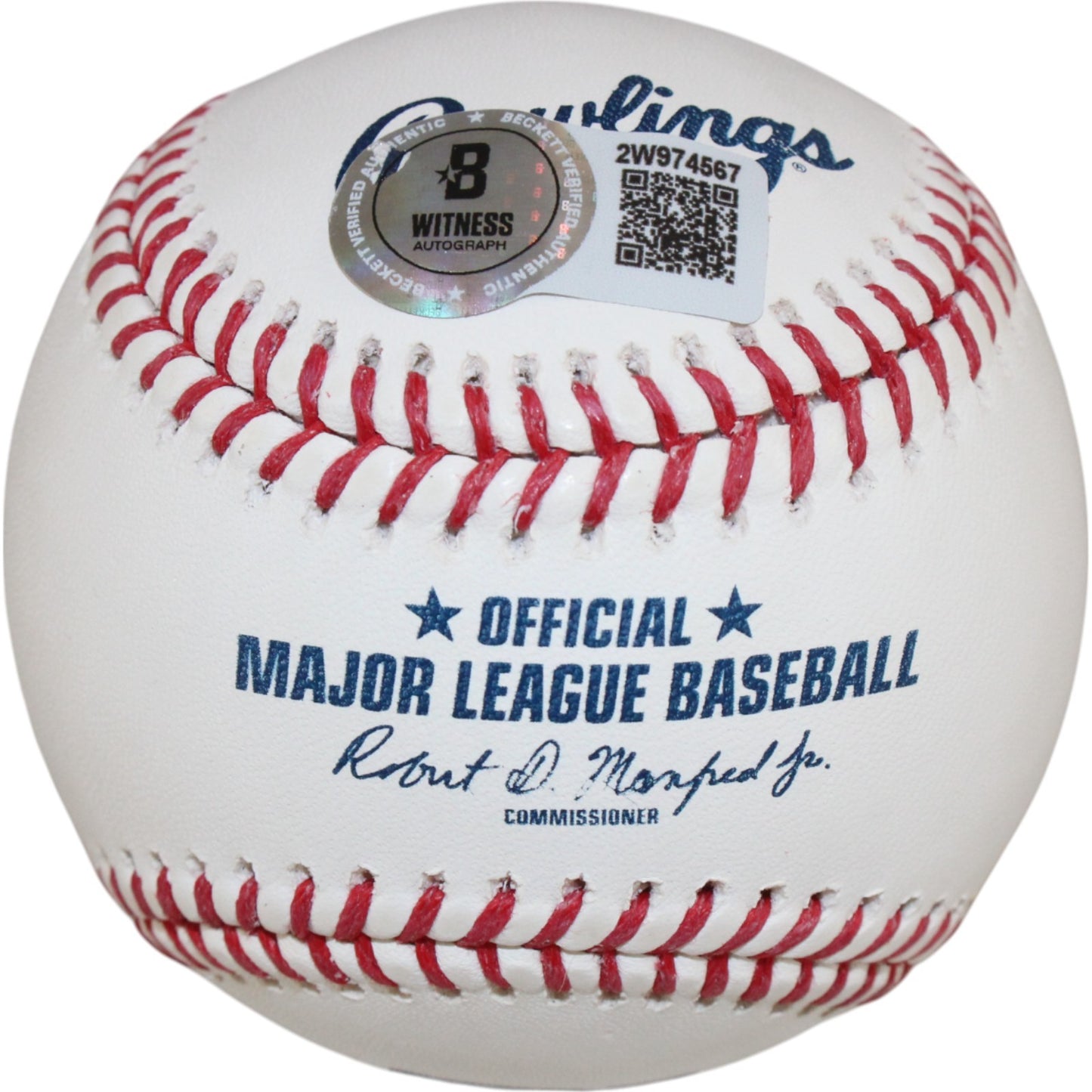 David Ortiz Autographed Boston Red Sox OML Baseball (541 HR) Beckett