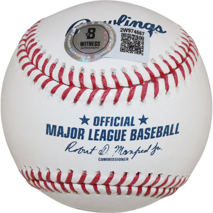 David Ortiz Autographed Boston Red Sox OML Baseball (541 HR) Beckett