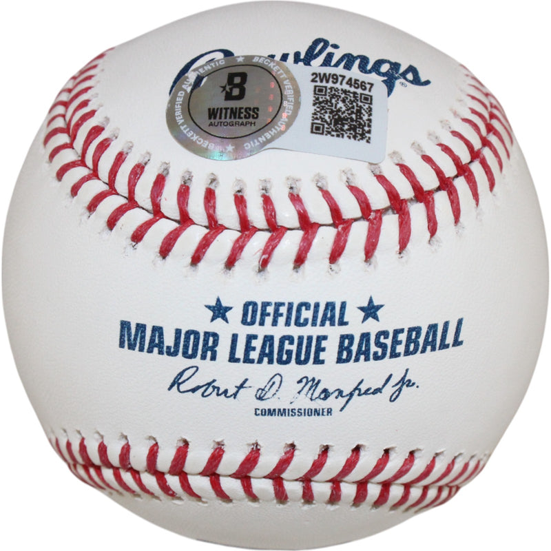 David Ortiz Autographed Boston Red Sox OML Baseball (541 HR) Beckett