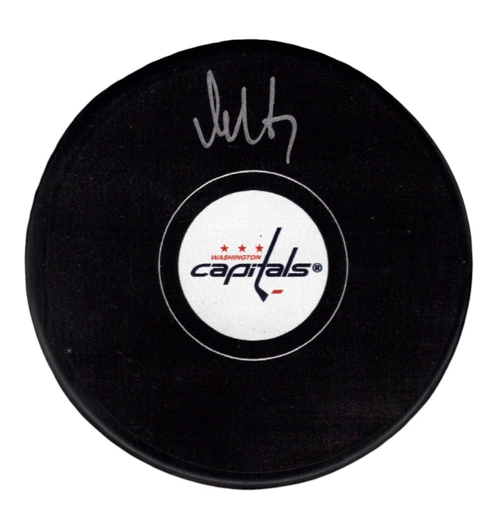 Alex Ovechkin Signed Washington Capitals Logo Hockey Puck - Fanatics COA