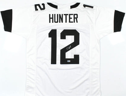 Travis Hunter Autographed Jacksonville Jaguars White Custom Jersey