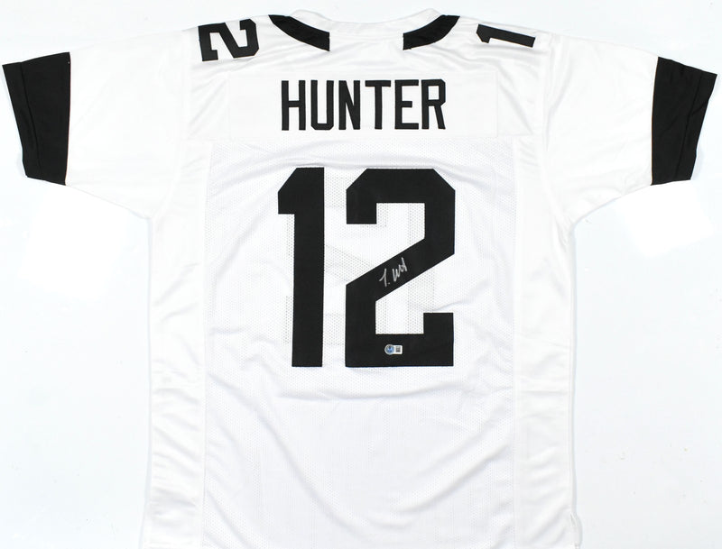 Travis Hunter Autographed Jacksonville Jaguars White Custom Jersey