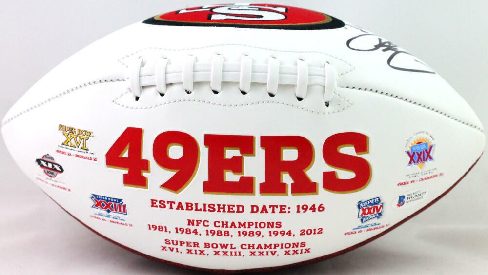Jeff Garcia Signed San Francisco 49ers Logo Football