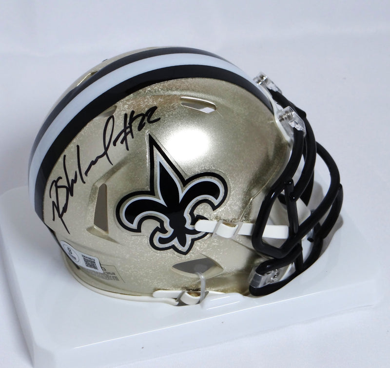 Rashid Shaheed Autographed New Orleans Saints Mini Helmet