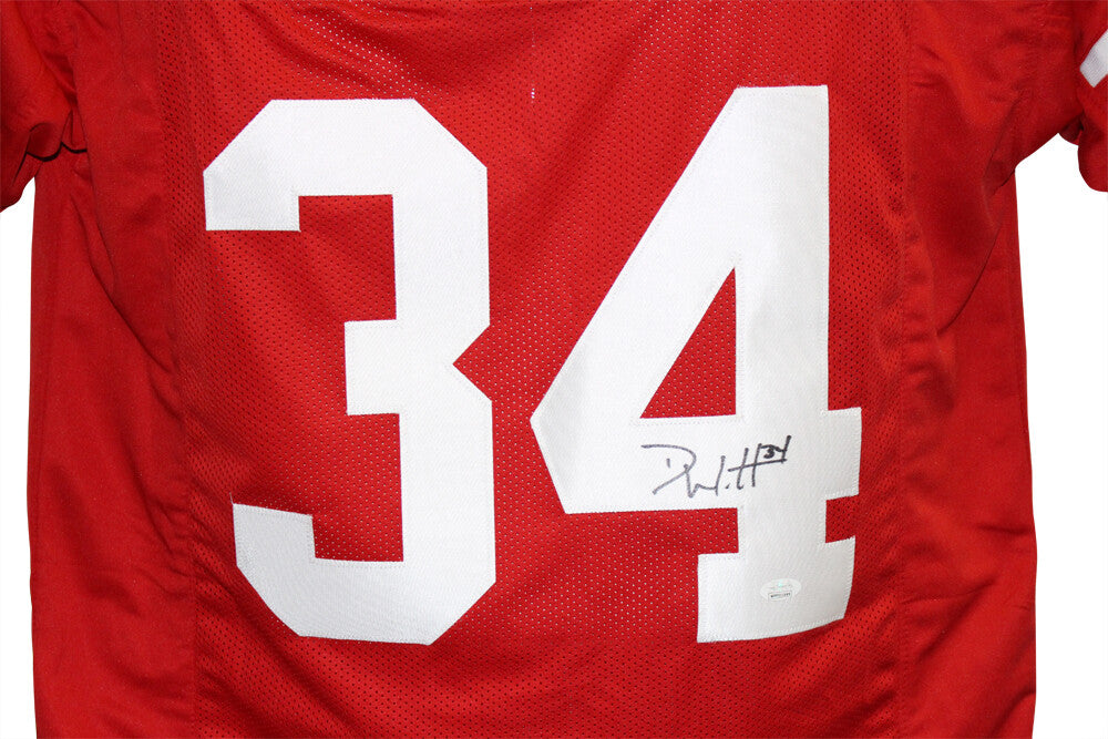 Derek Watt Signed Wisconsin Badgers Custom Football Jersey JSA
