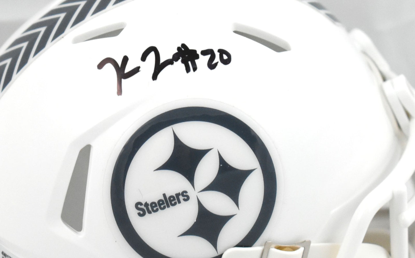 Kaleb Johnson Autographed Pittsburgh Steelers Salute to Service Mini Helmet