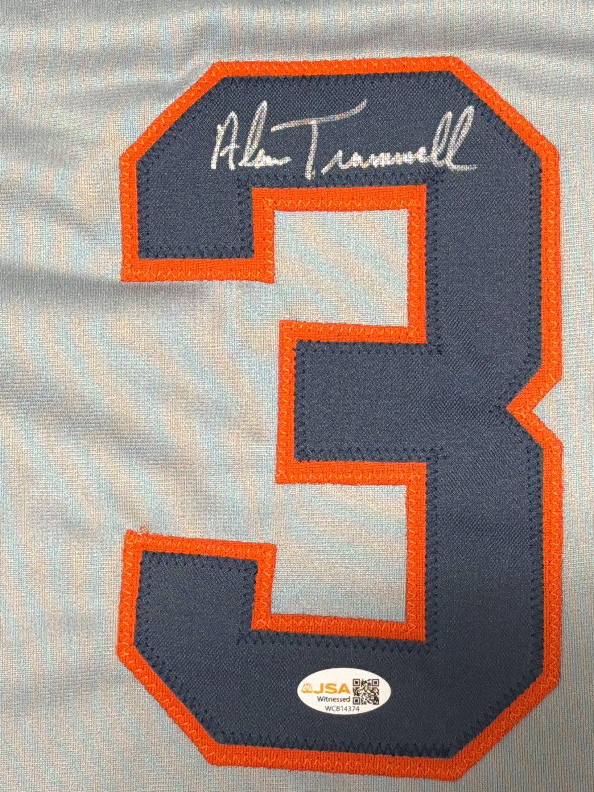 Alan Trammell Signed Detroit Tigers Custom Jersey