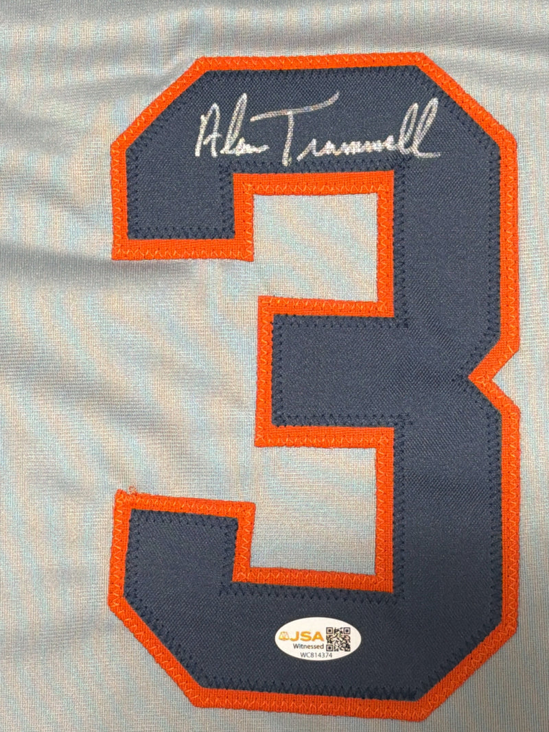 Alan Trammell Signed Detroit Tigers Custom Jersey