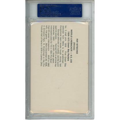 Ray Nitschke Signed Green Bay Packers Postcard - PSA Slabbed