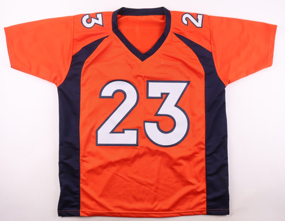 Willis McGahee Signed Denver Broncos Orange Custom Jersey