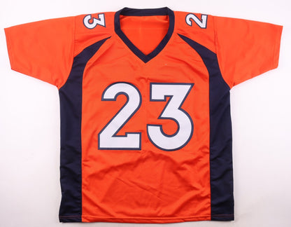 Willis McGahee Signed Denver Broncos Orange Custom Jersey