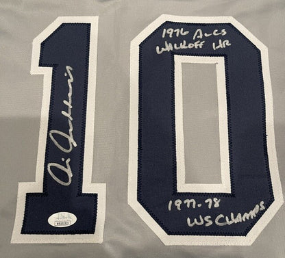 Chris Chambliss New York Yankees Signed Custom Jersey JSA COA