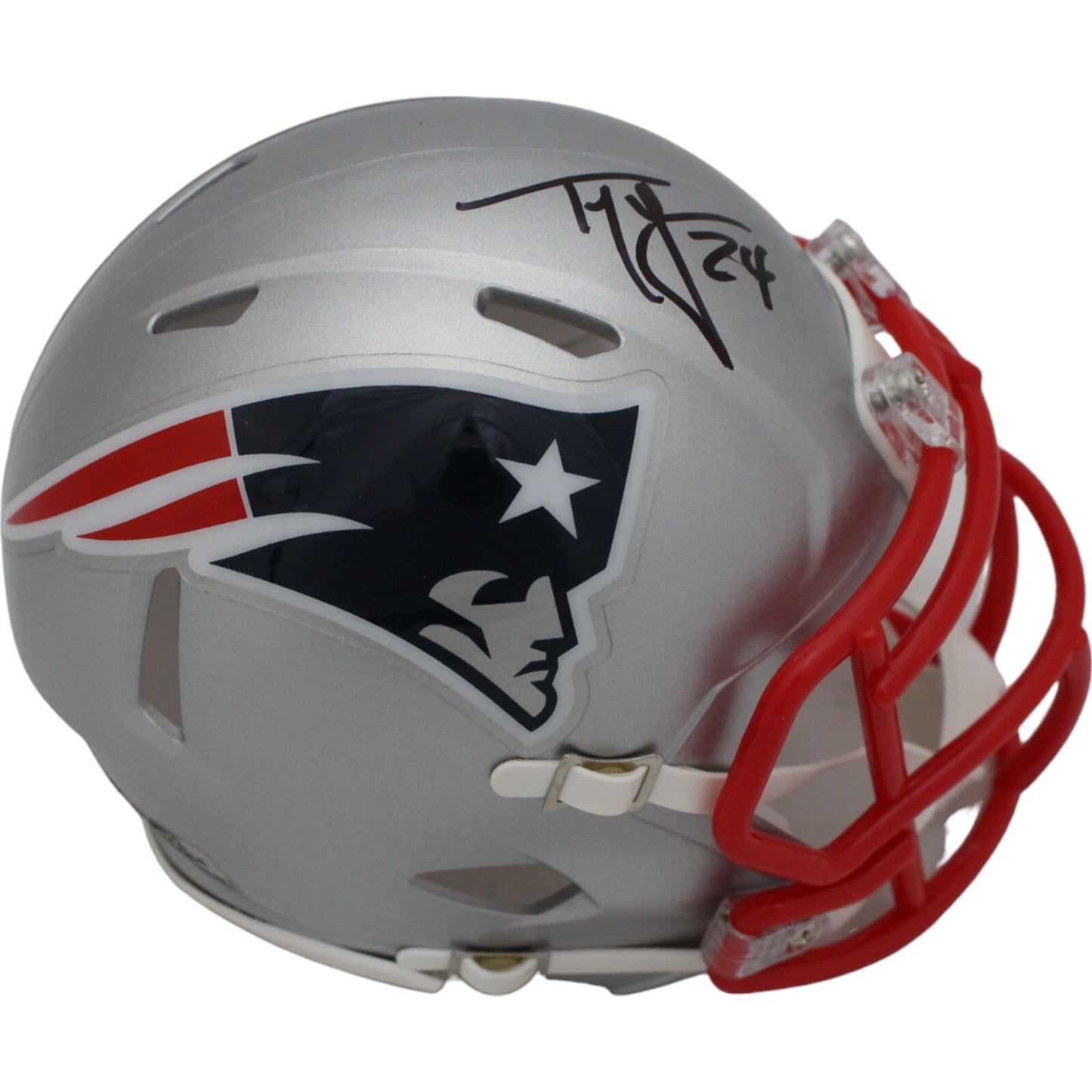 Ty Law New England Patriots Autographed Mini Helmet (Beckett COA)