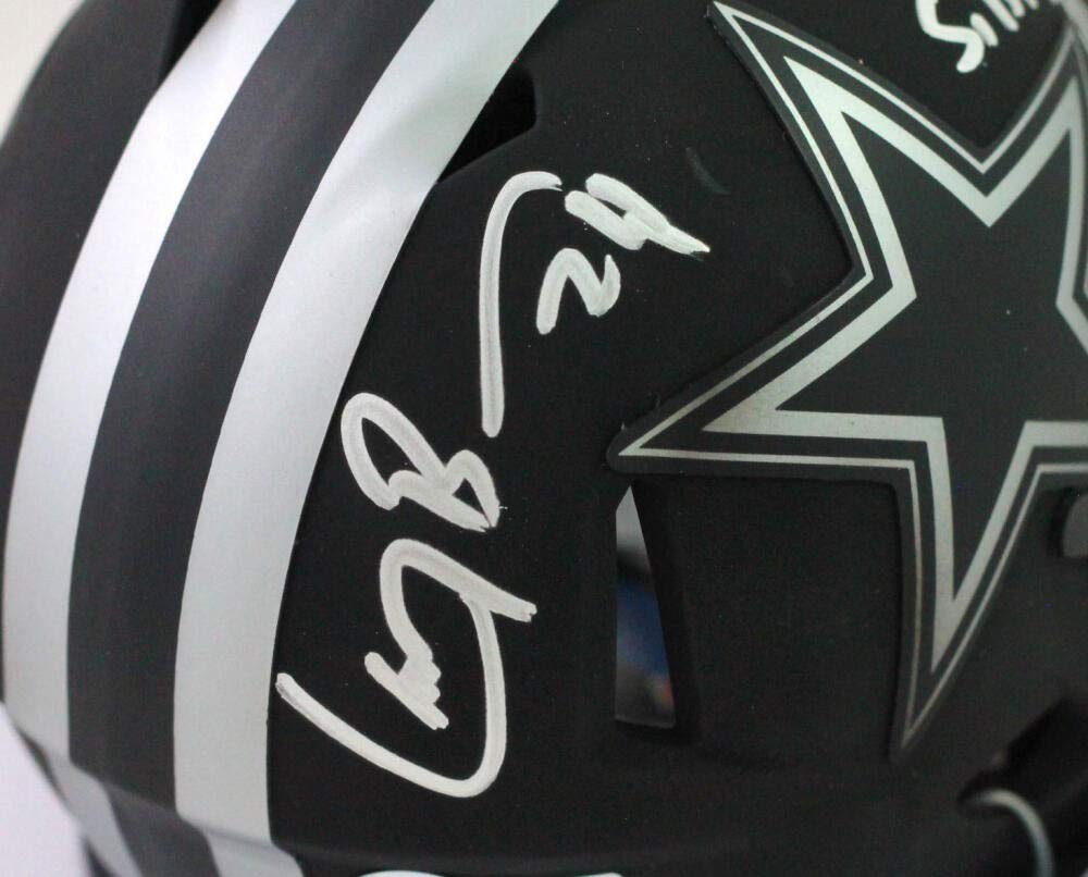 Larry Brown Signed Dallas Cowboys Eclipse Mini Helmet SB MVP