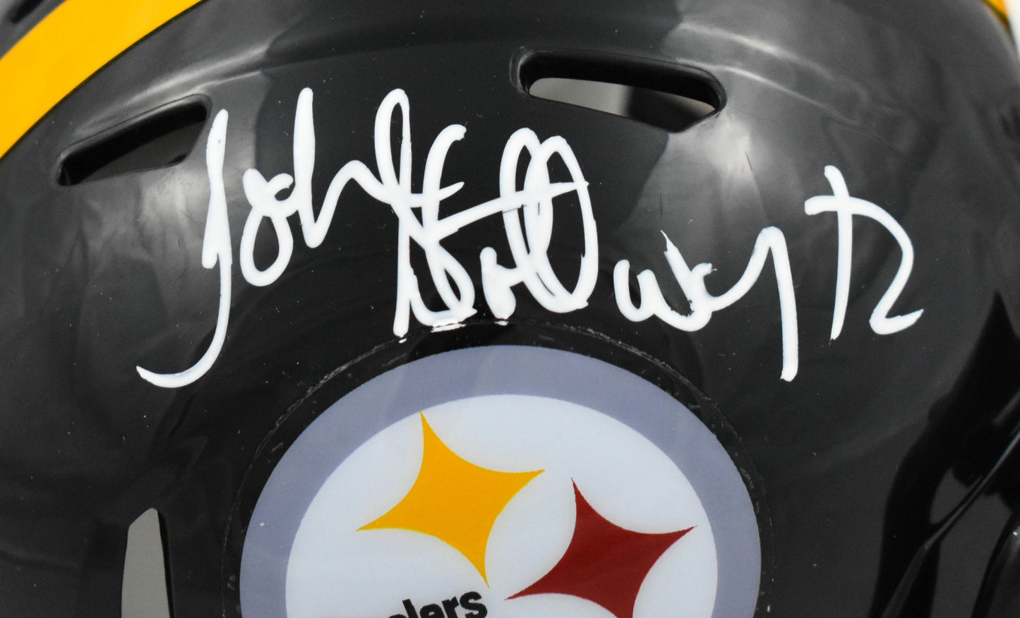 John Stallworth Signed Pittsburgh Steelers Speed Mini Helmet