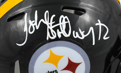 John Stallworth Signed Pittsburgh Steelers Speed Mini Helmet