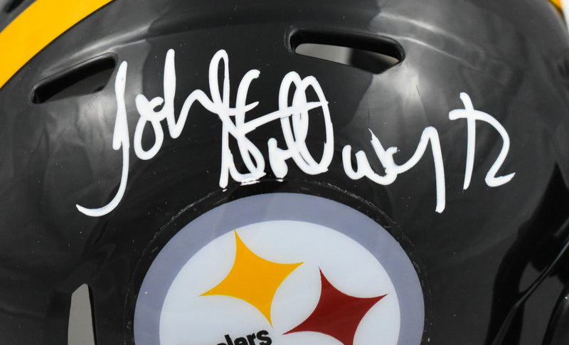 John Stallworth Signed Pittsburgh Steelers Speed Mini Helmet